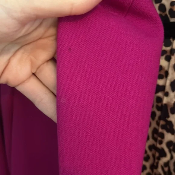 Worth New York Fuchsia Wool Blazer Size 8 - Picture 6 of 9